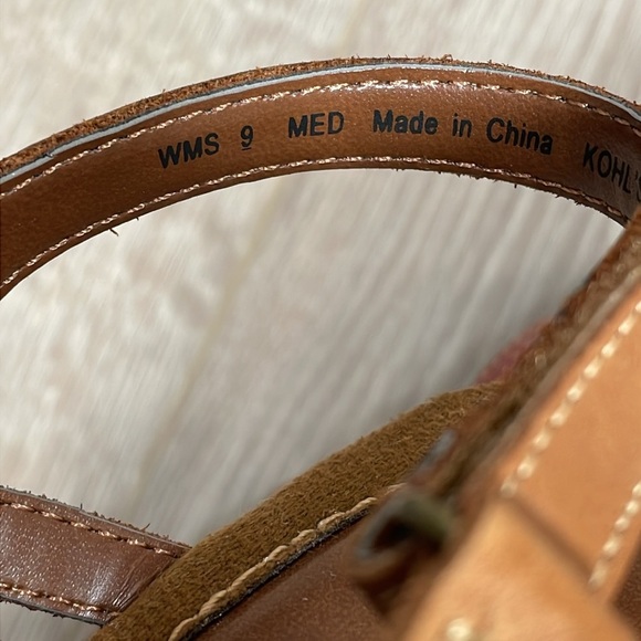 NWT Croft & Barrow Multicolored Strappy Leather Wedge Kaylie Comfort Sandals 9 M - Picture 7 of 16